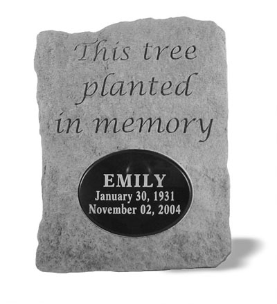 This Tree Planted Stone Memorial